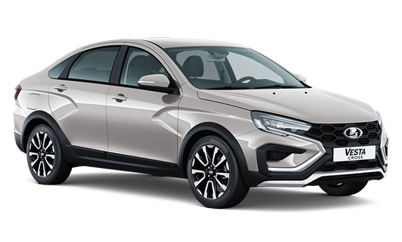 Vesta Cross Серебристый "Платина" цвет 2025-ого года купить в Москве - autospot-96.ru
