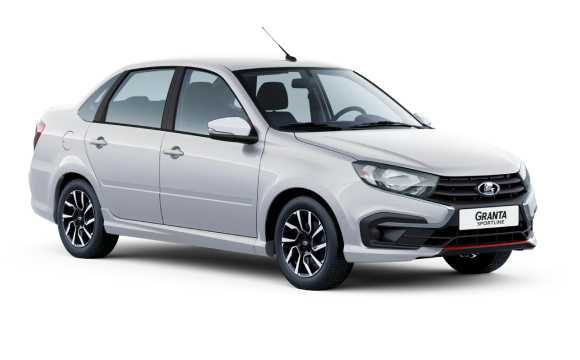 Granta Sportline Белый "Ледниковый" цвет 2025-ого года купить в Москве - autospot-96.ru