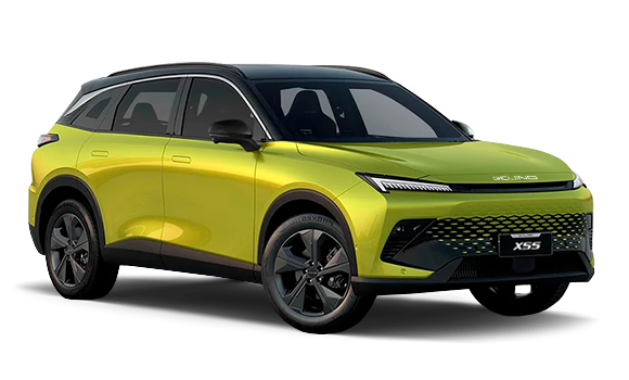 X55 Жёлтый металлик с чёрной крышей цвет 2025-ого года купить в Москве - autospot-96.ru